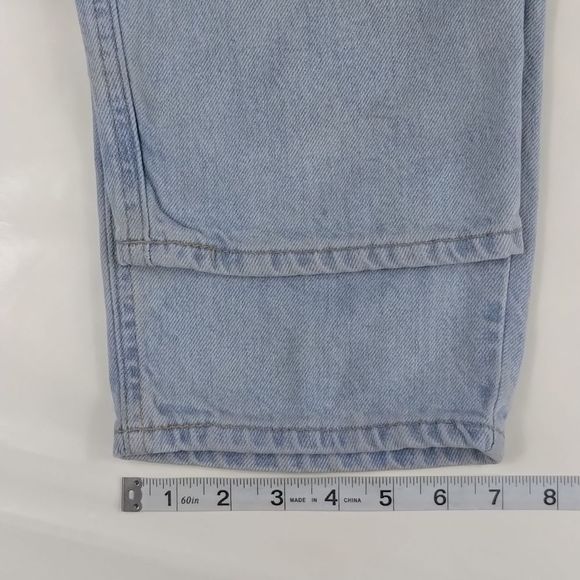 Empyre Elastic Waist Destroyed Light Washed Denim Jeans - Picture 11 of 12